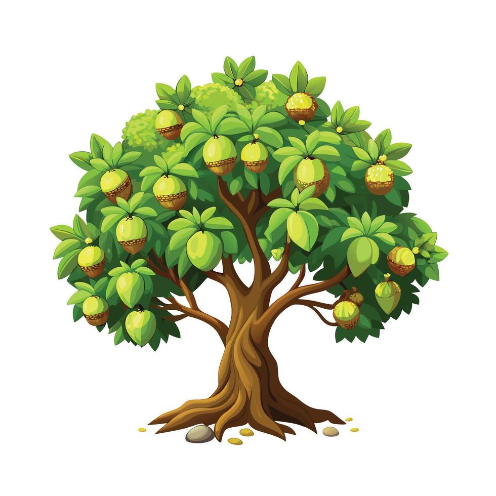 Beautiful Single Big Tree Illustration vector