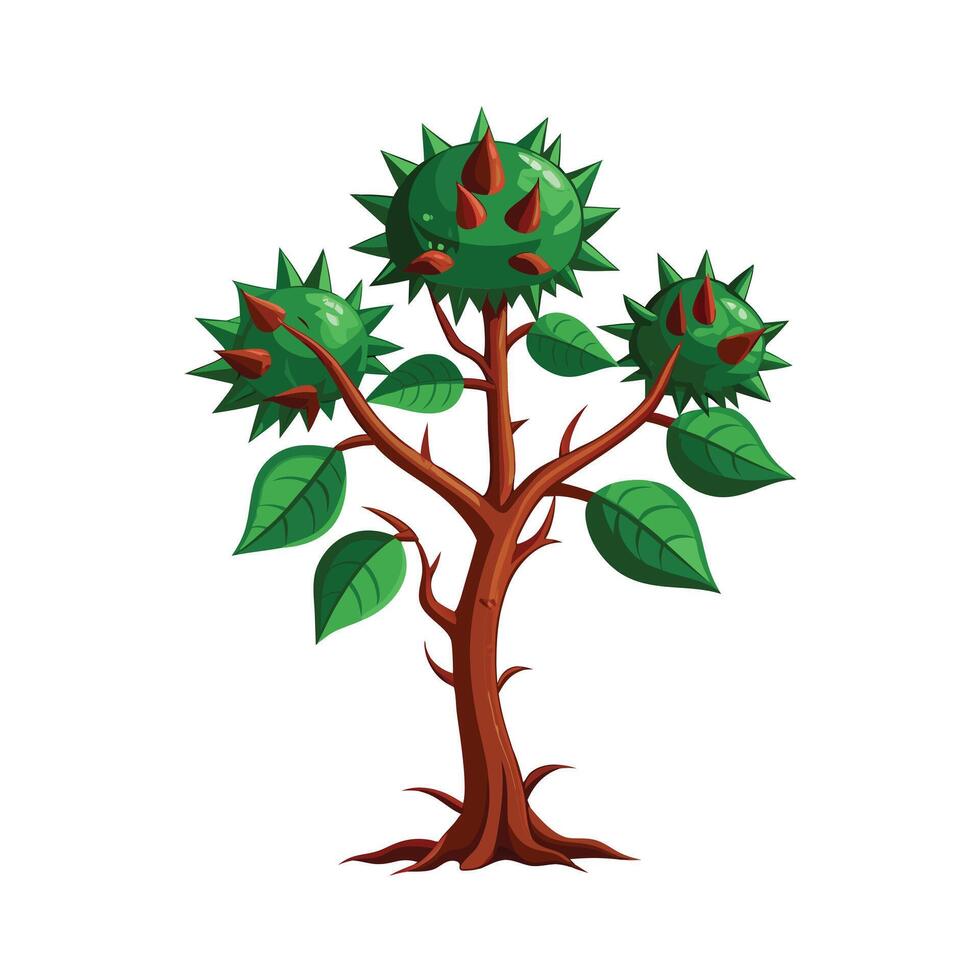 Beautiful Single Big Tree Illustration vector