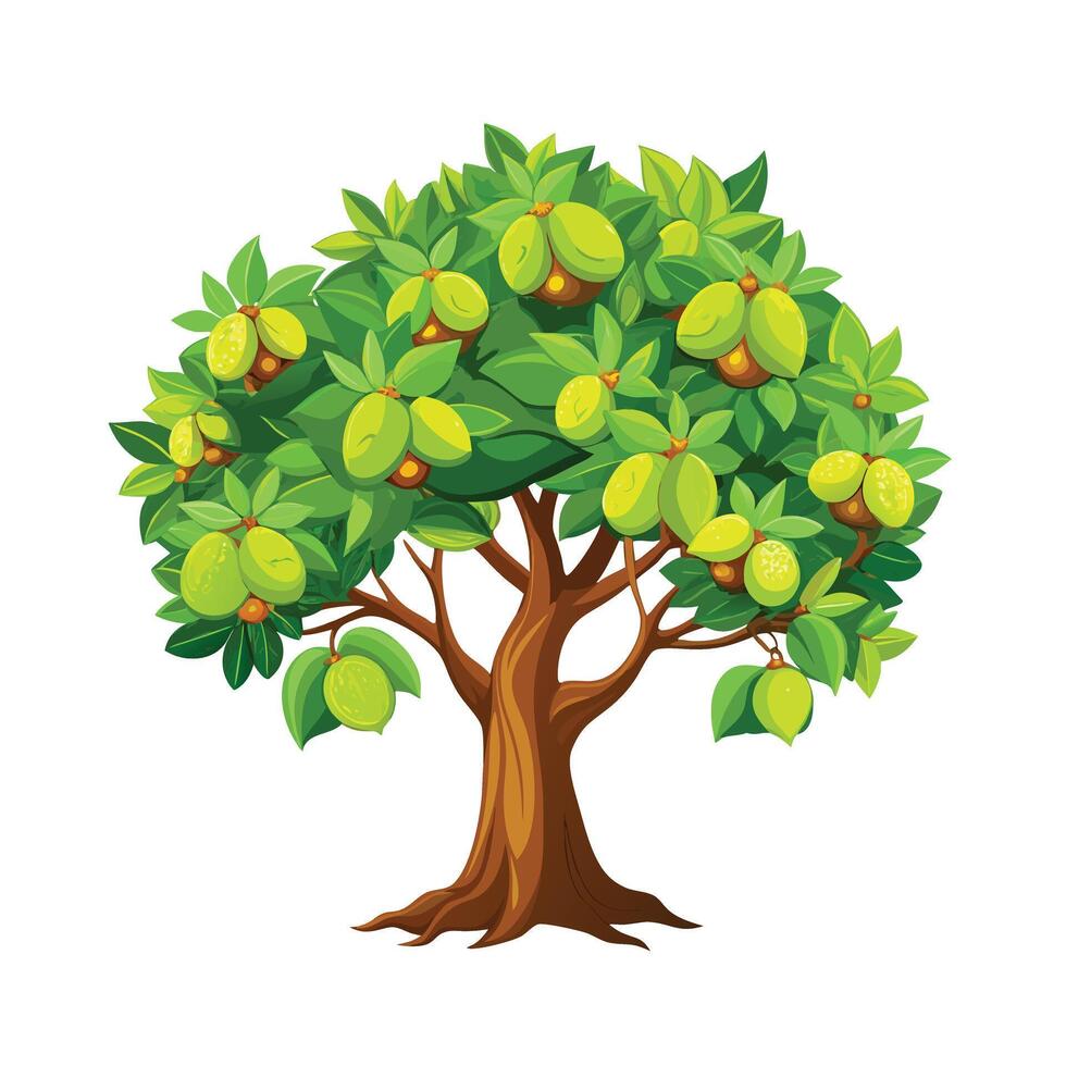 Beautiful Single Big Tree Illustration vector