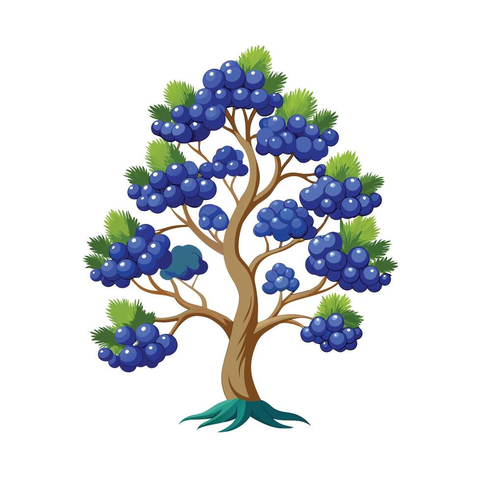 Beautiful Single Big Tree Illustration vector