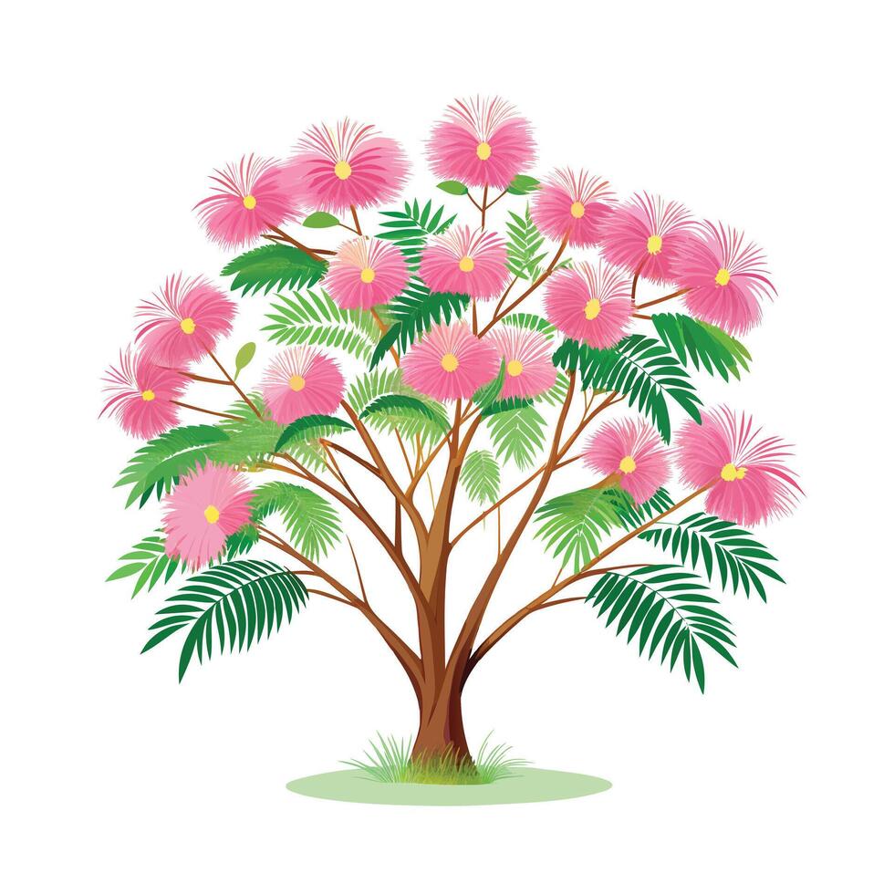 Beautiful Single Big Tree Illustration vector