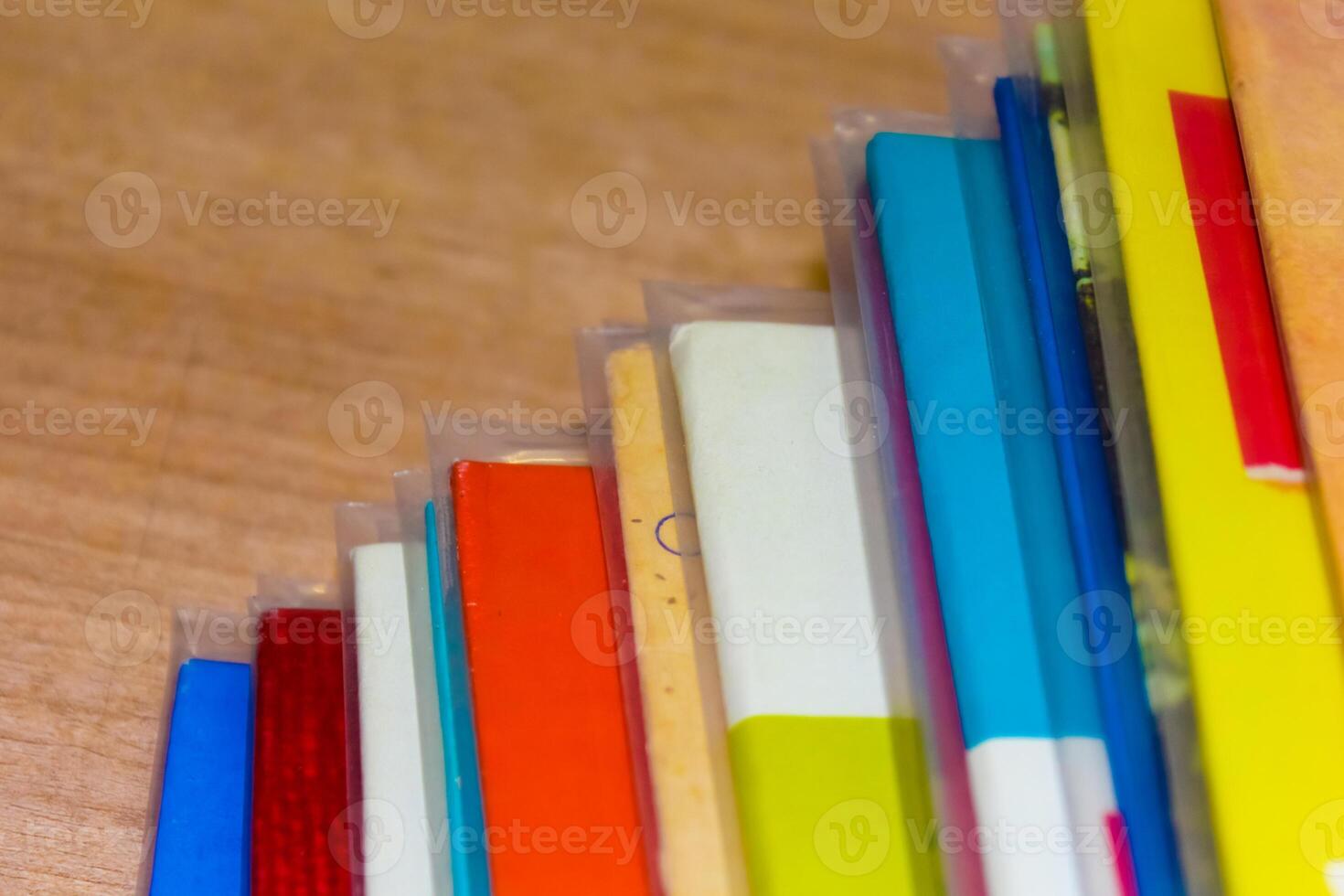 Bundle of files on table photo