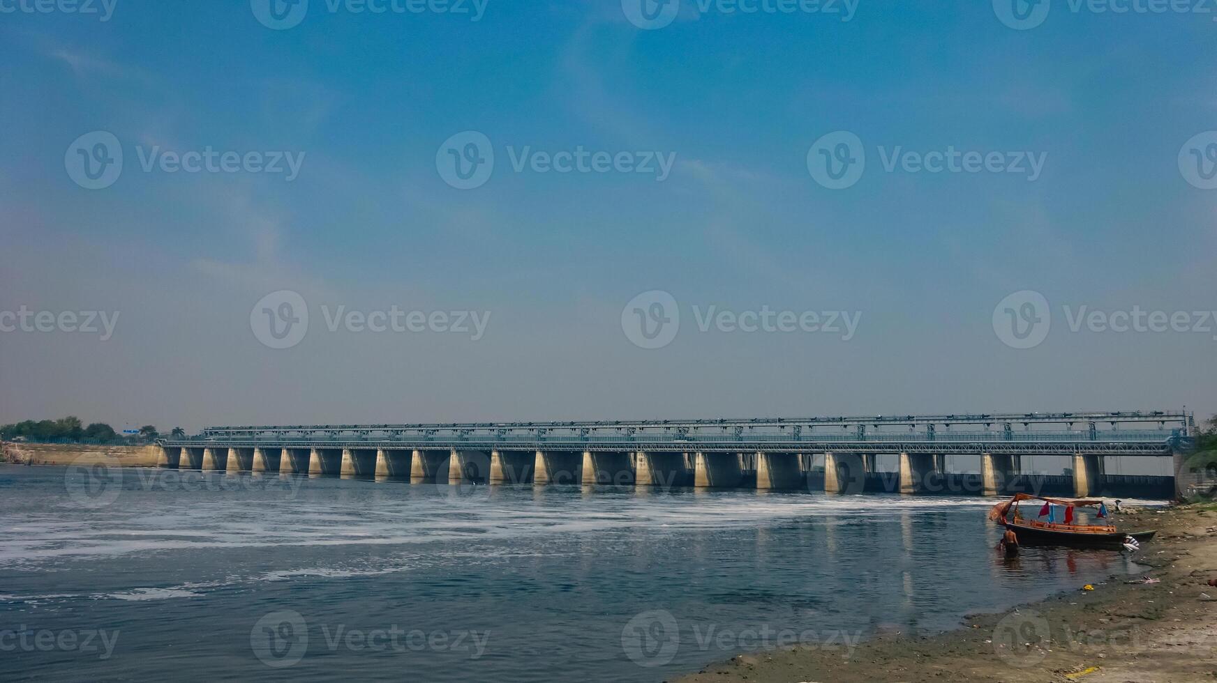 Image of bridge over the river photo