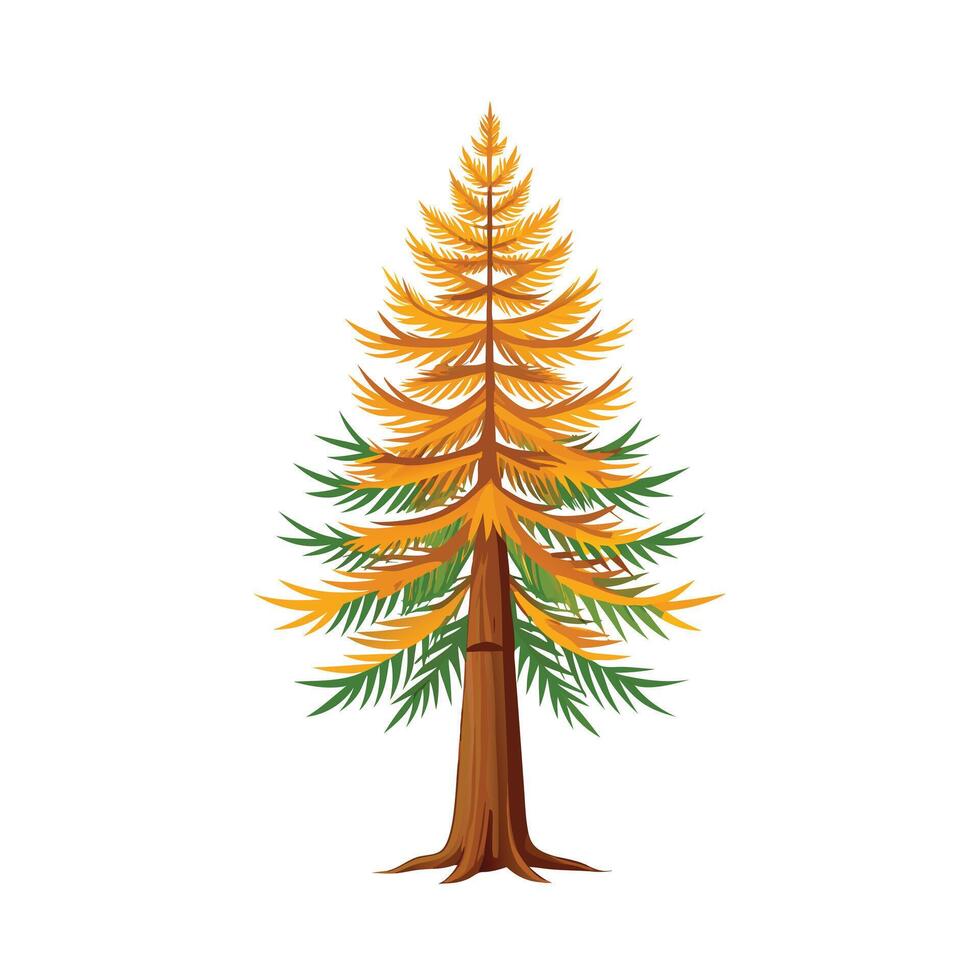 Beautiful Single Big Tree Illustration vector