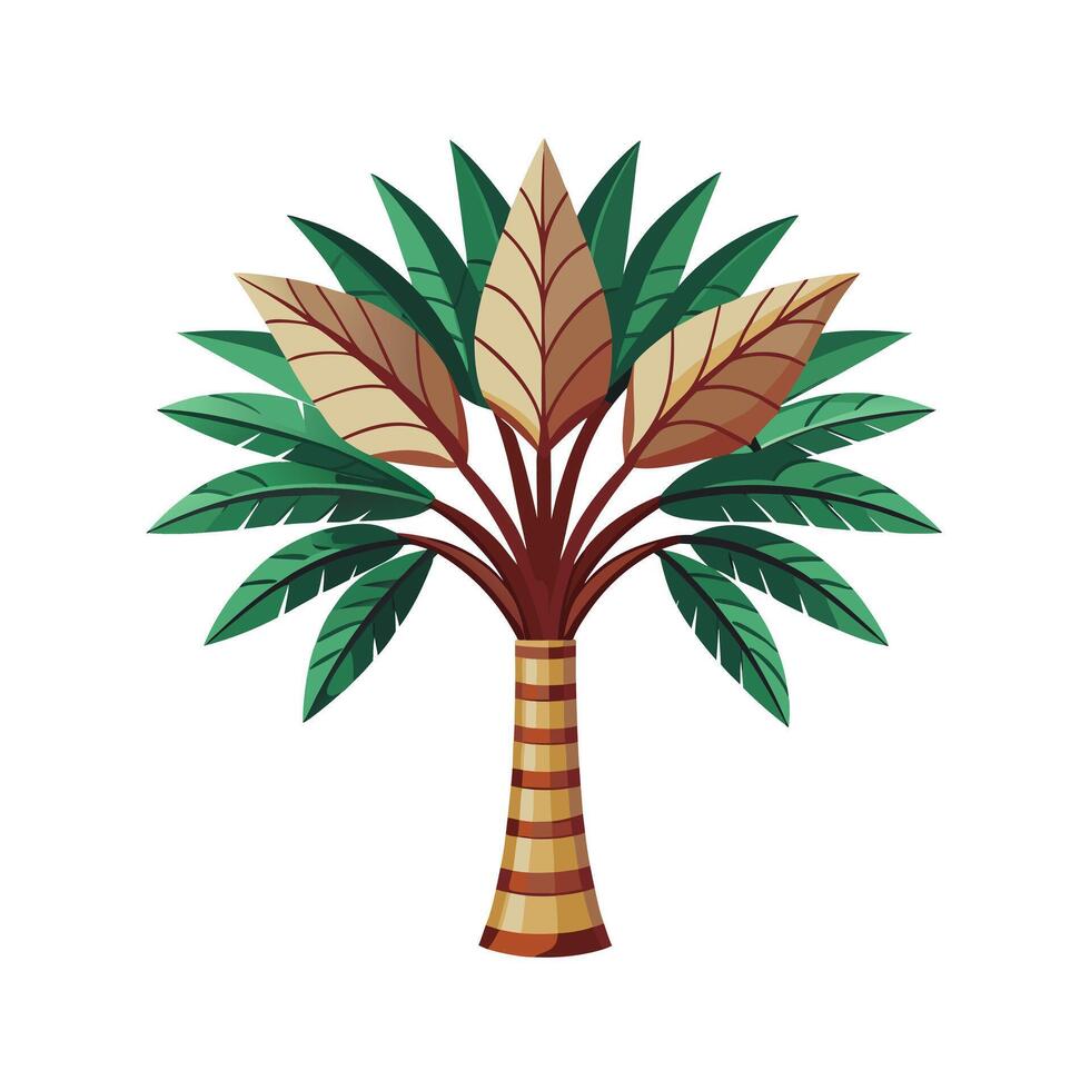 Beautiful Single Big Tree Illustration vector