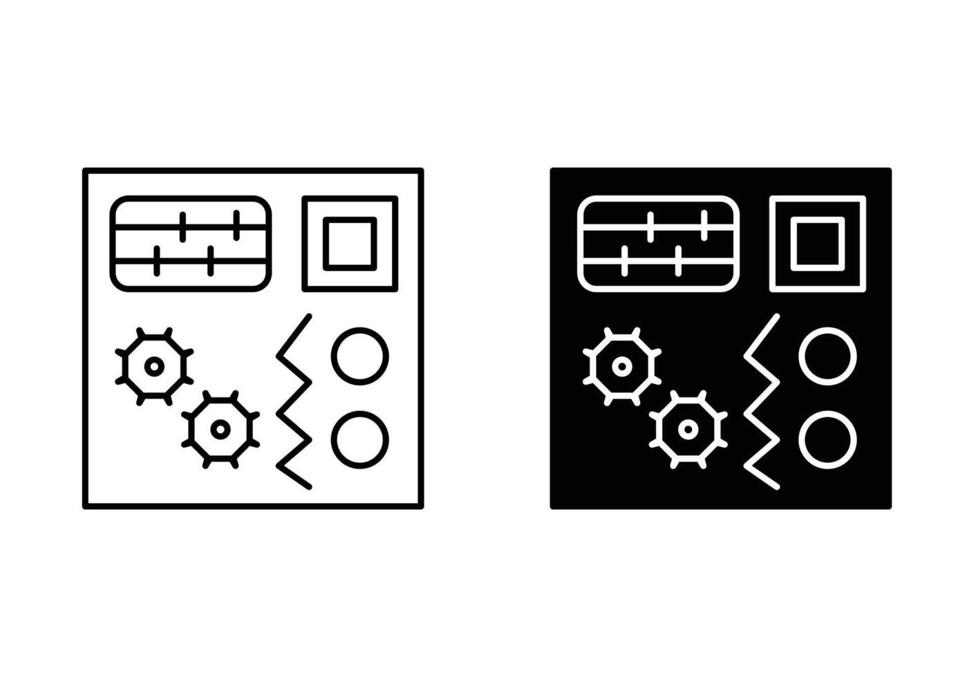 Busy board icon mark set symbol for web application vector