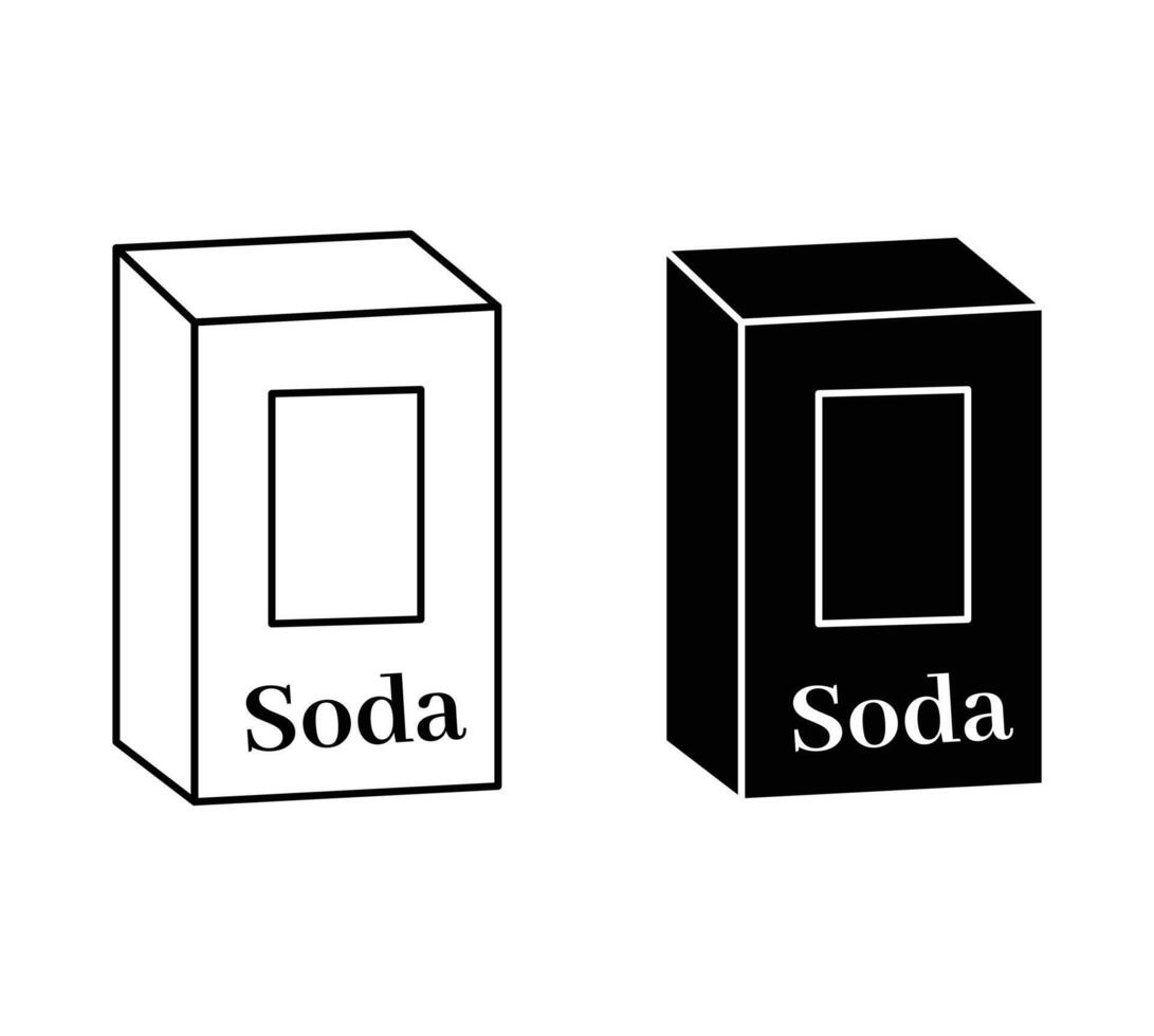 baking soda icon vector