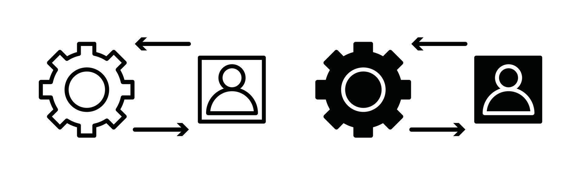 Approach outline icon collection or set. Approach Thin line art vector