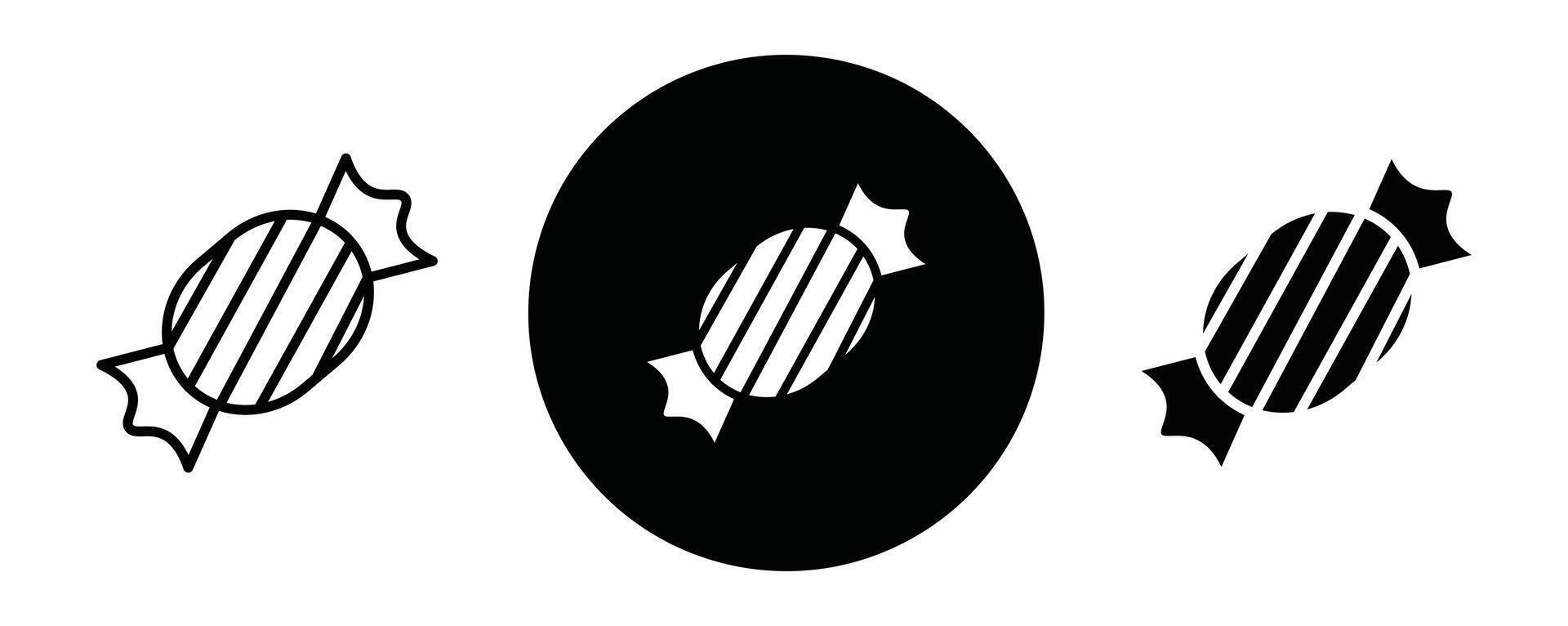 Candy outline icon collection or set. Candy Thin line art vector