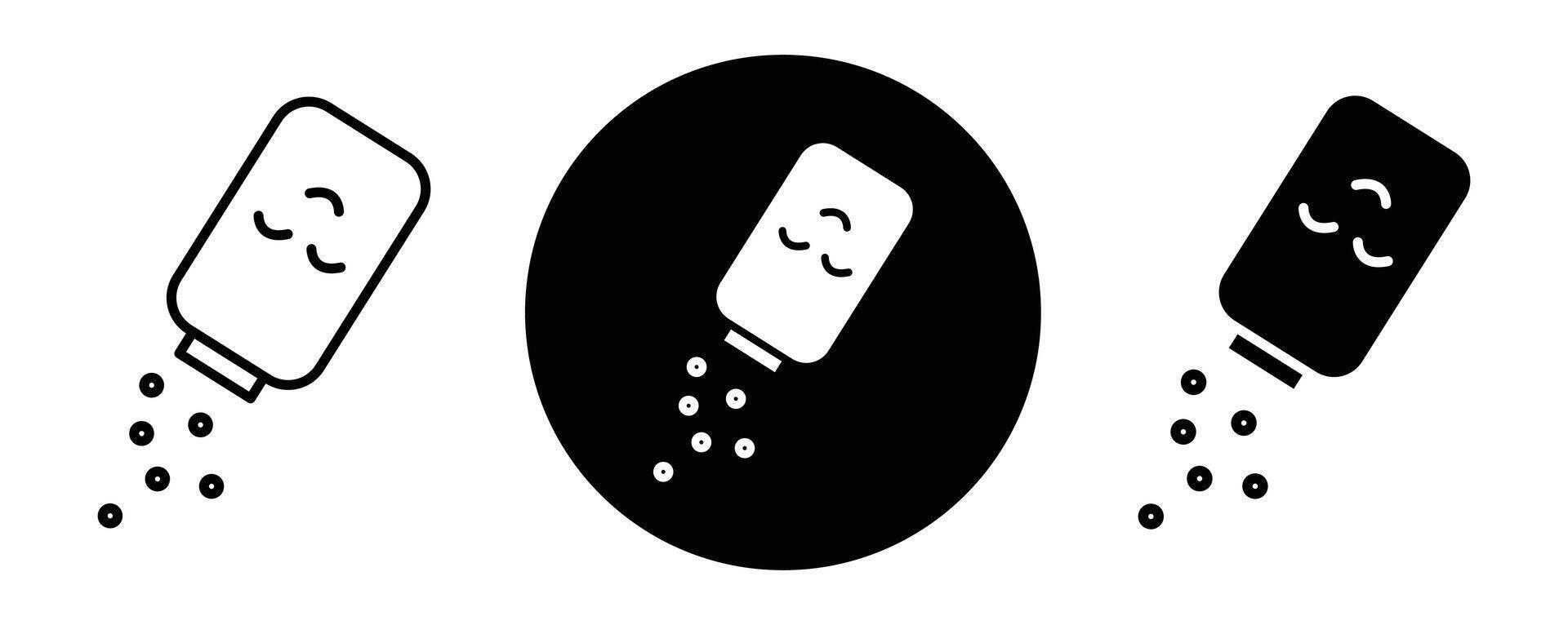 Baby powder outline icon collection or set. Baby powder Thin line art vector
