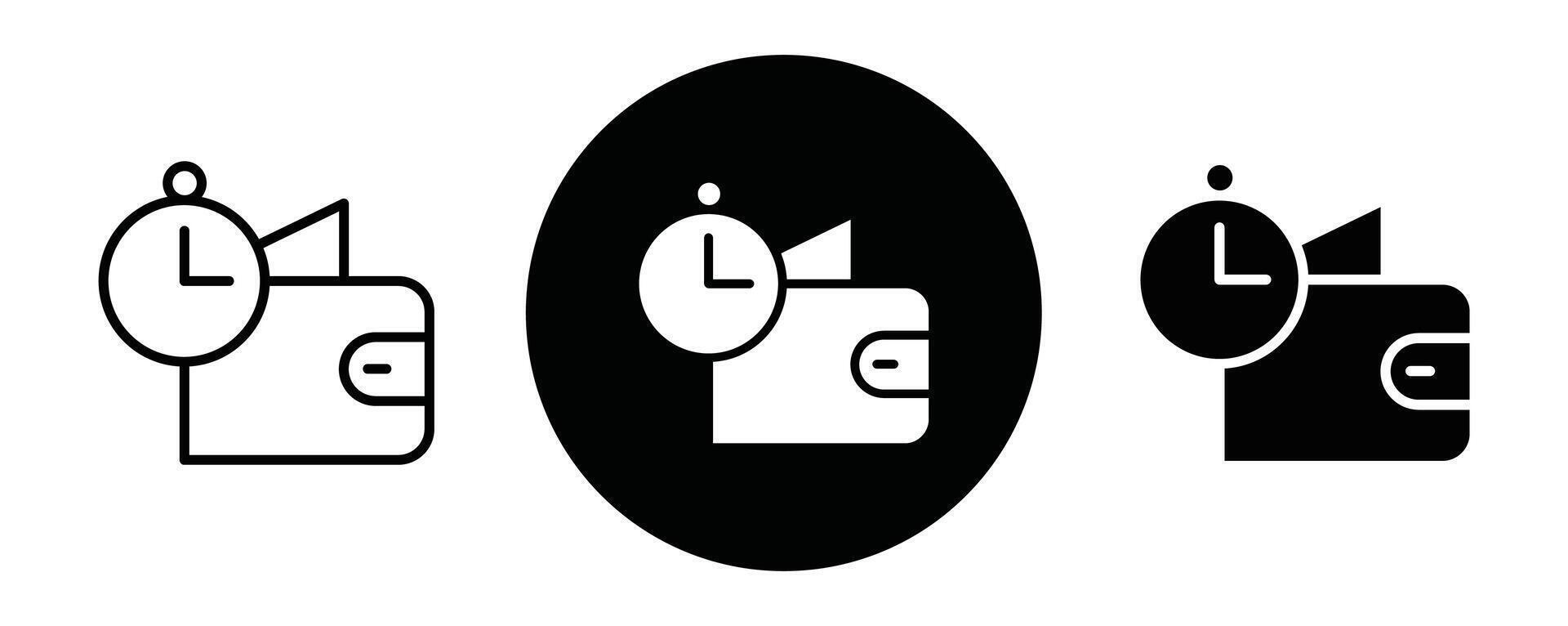 BNPL outline icon collection or set. BNPL Thin line art vector