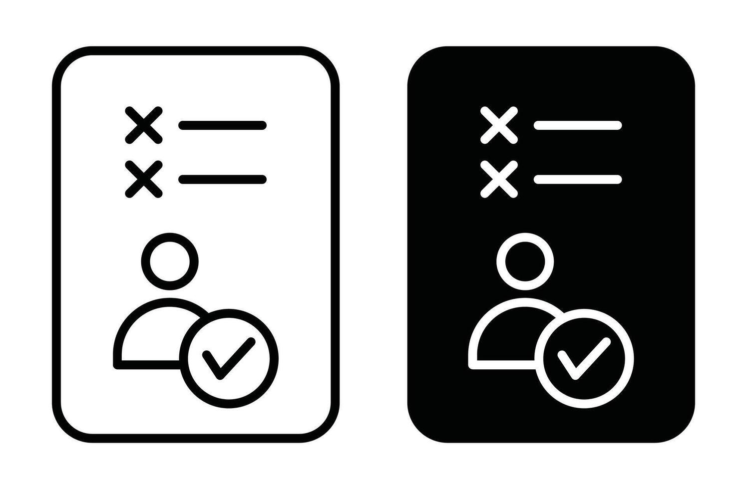 Attend outline icon collection or set. Attend Thin line art vector