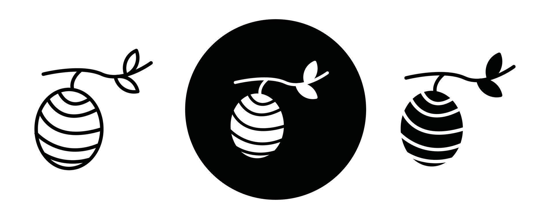Cocoon outline icon collection or set. Cocoon Thin line art vector