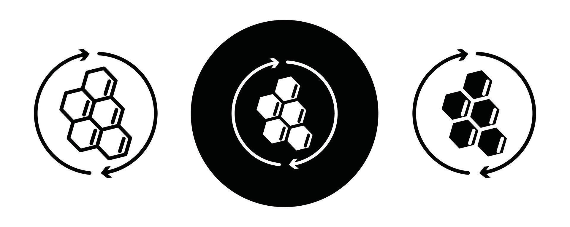 Collagen outline icon collection or set. Collagen Thin line art vector