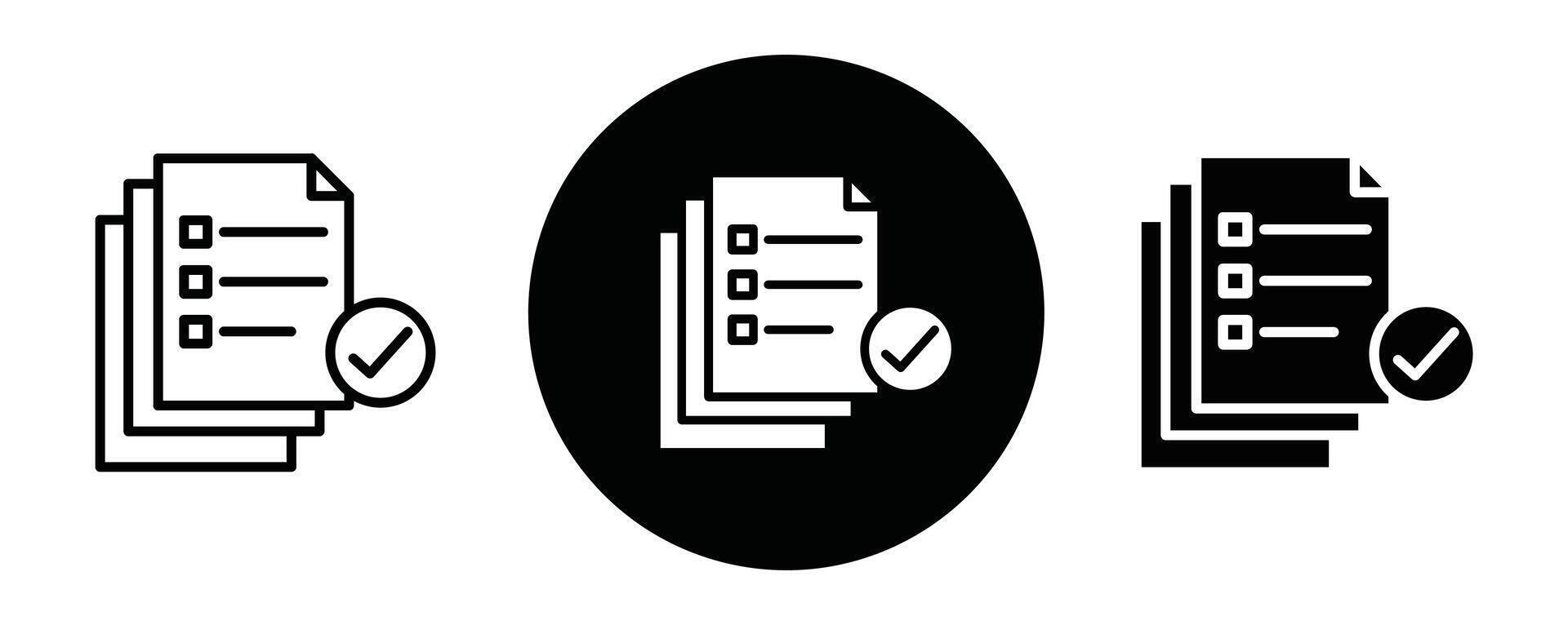 Compliance outline icon collection or set. Compliance Thin line art vector