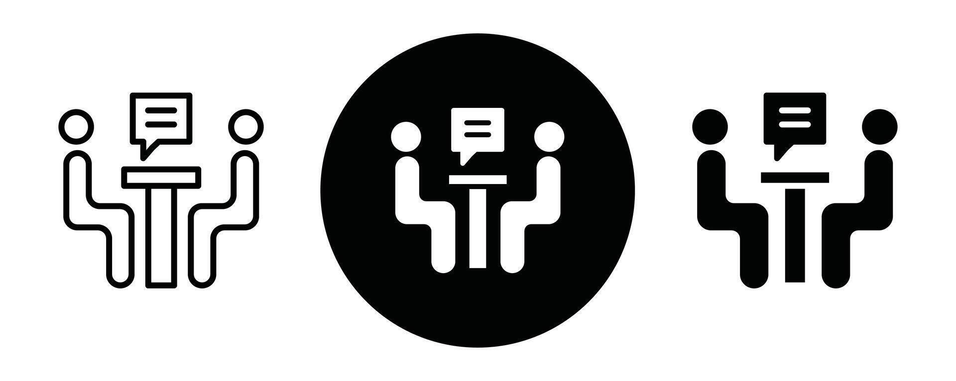 Consulting outline icon collection or set. Consulting Thin line art vector