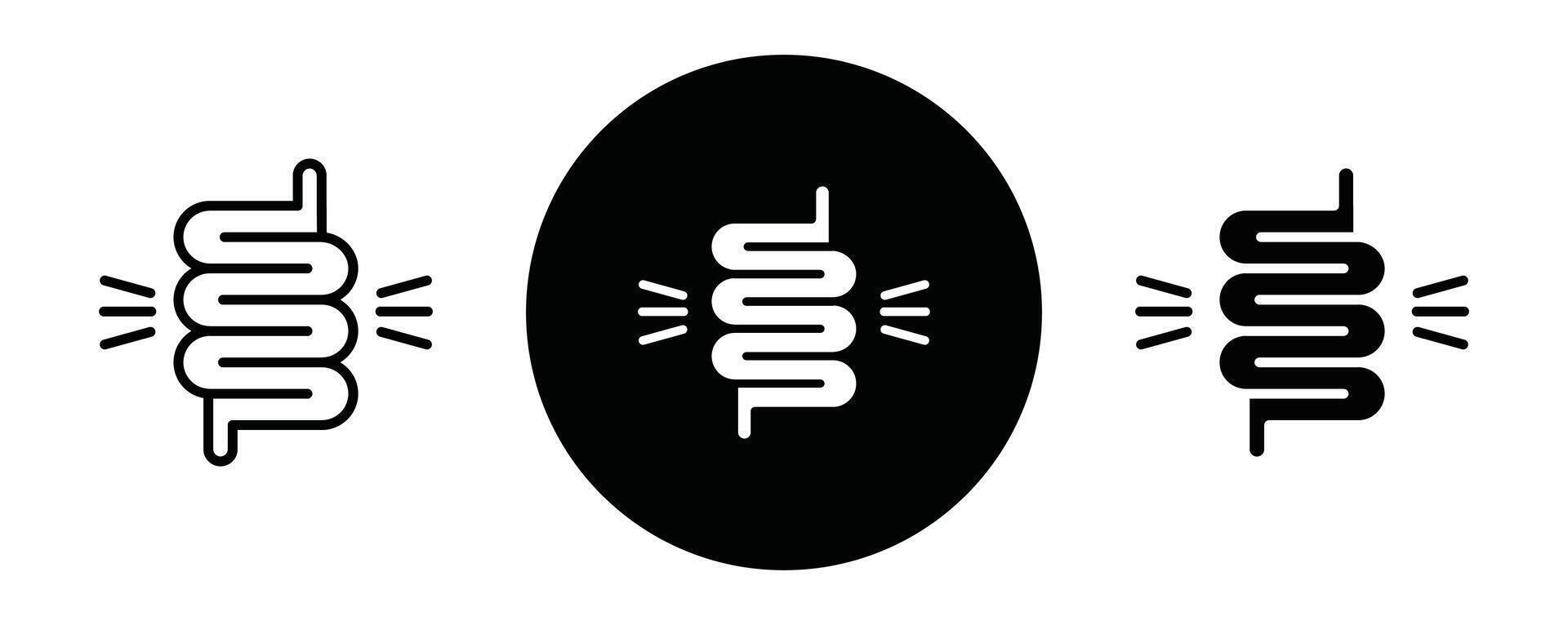 Diarrhea outline icon collection or set. Diarrhea Thin line art vector