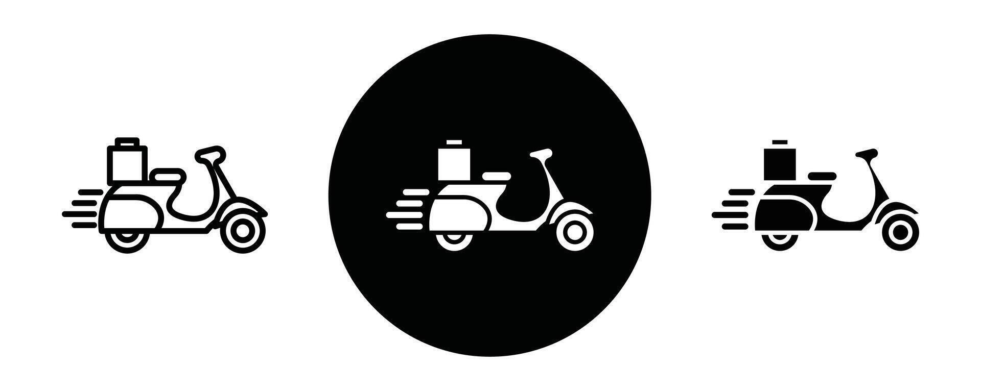 Express delivery outline icon collection or set. Express delivery Thin line art vector