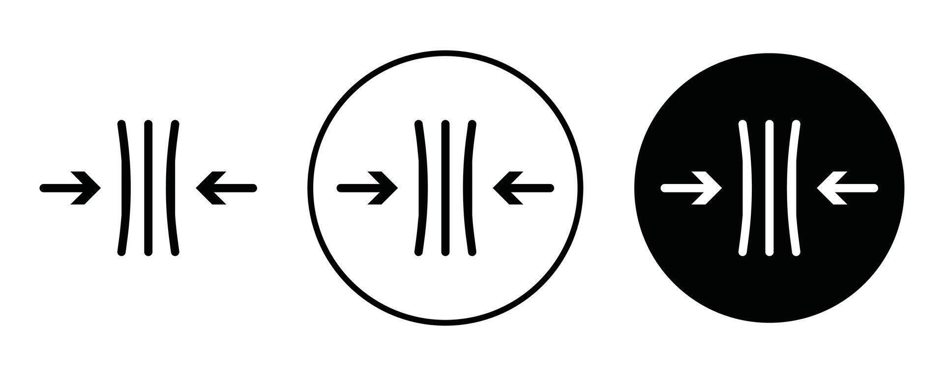 Elastic outline icon collection or set. Elastic Thin line art vector