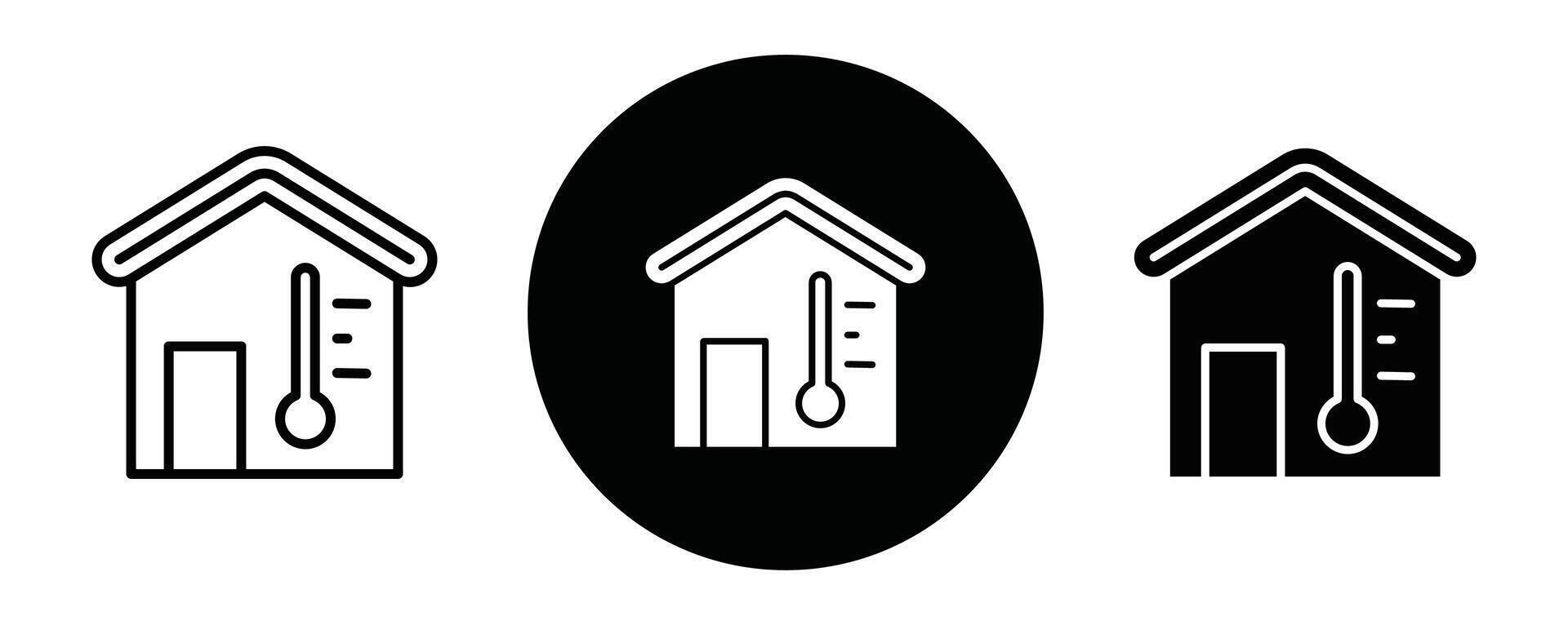 Home air humidity icon line art vector