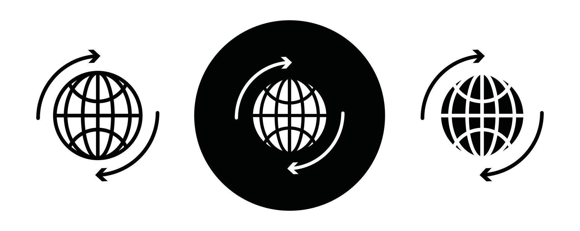 Import export outline icon collection or set. Import export Thin line art vector