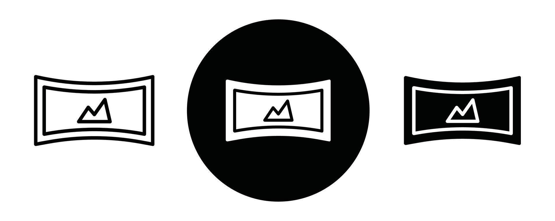 Immersive outline icon collection or set. Immersive Thin line art vector
