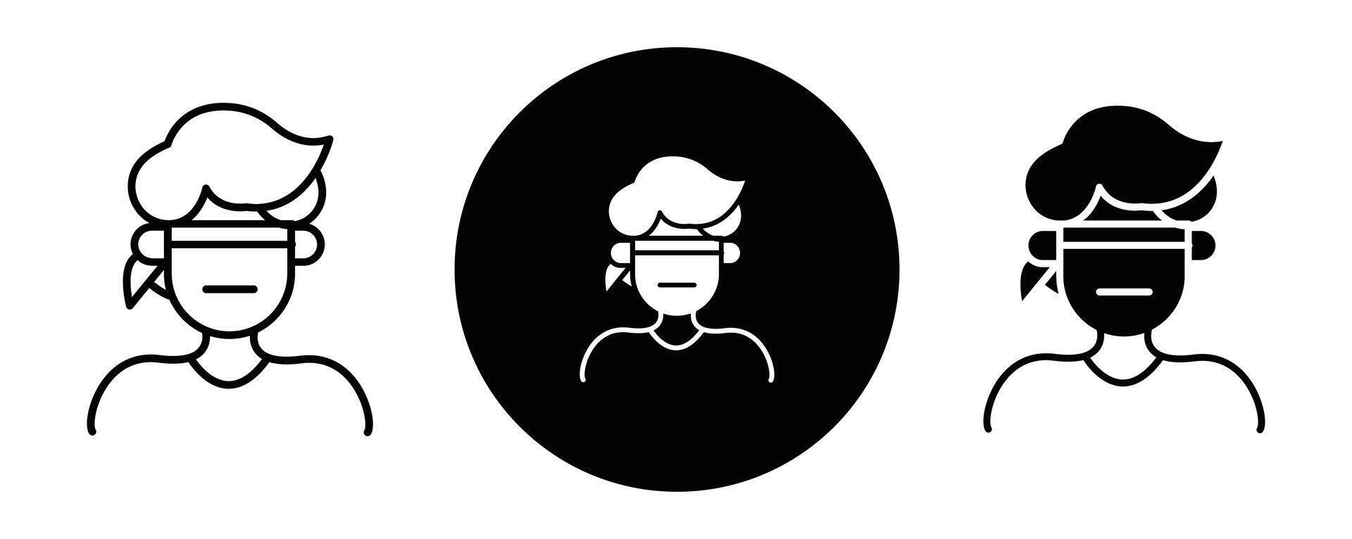 Ignore outline icon collection or set. Ignore Thin line art vector