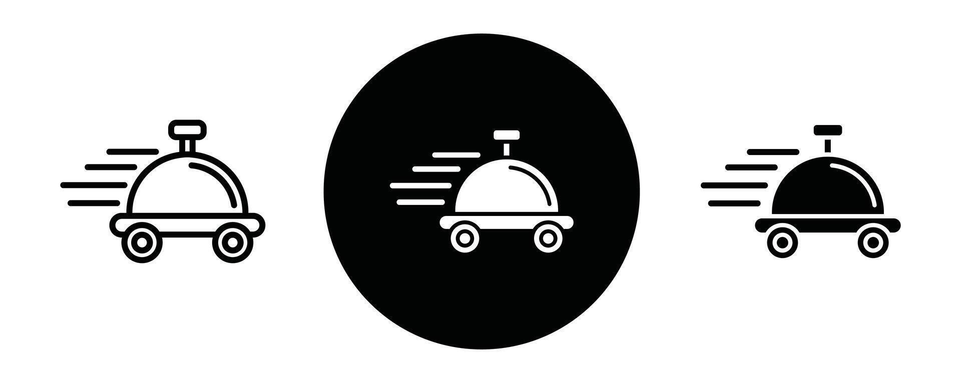 Food delivery outline icon collection or set. Food delivery Thin line art vector