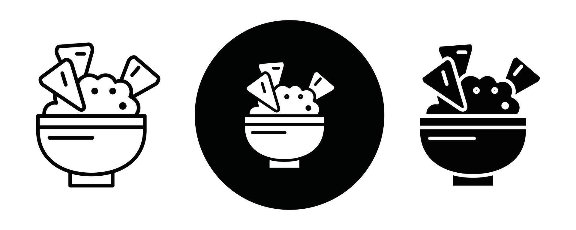 Guacamole outline icon collection or set. Guacamole Thin line art vector