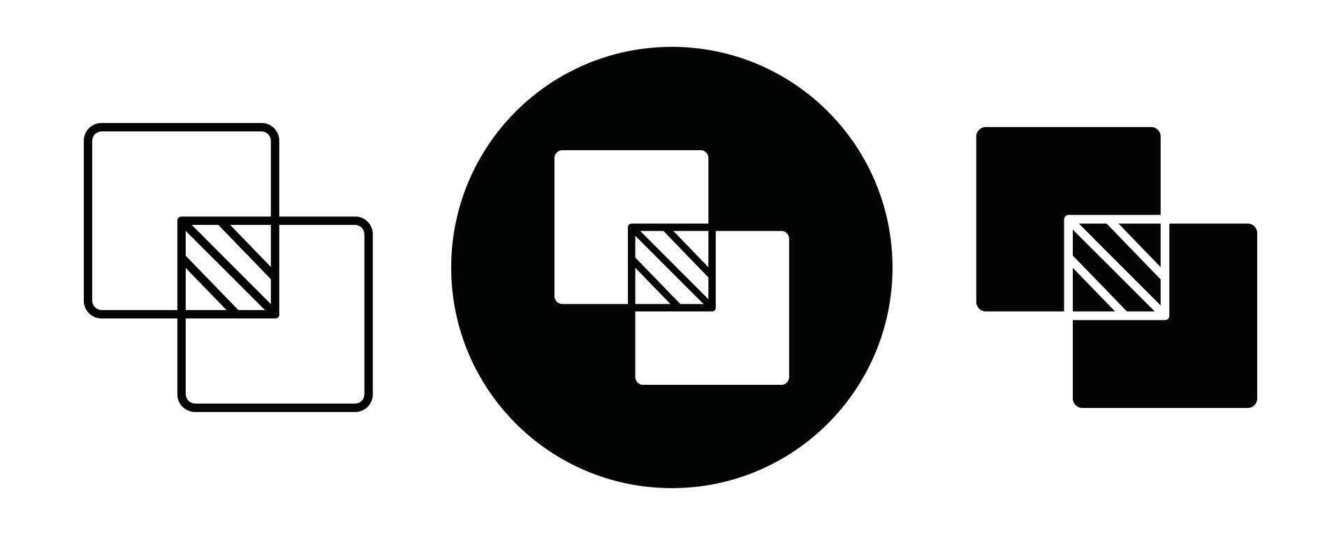 Opacity outline icon collection or set. Opacity Thin line art vector