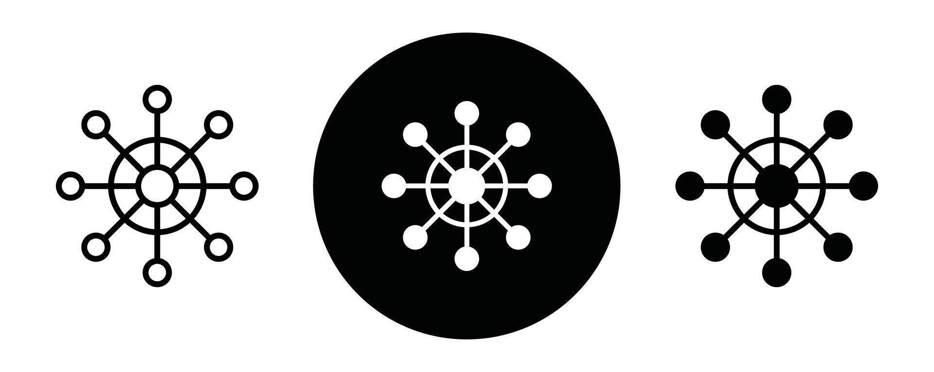 Multichannel marketing outline icon collection or set. Multichannel marketing Thin line art vector