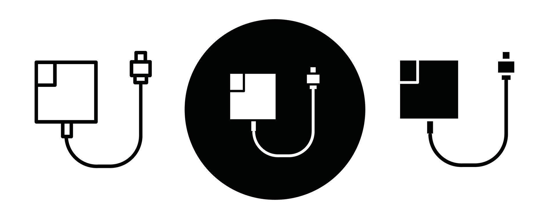 Magsafe outline icon collection or set. Magsafe Thin line art vector