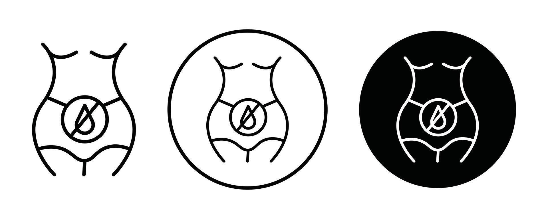 Menopause outline icon collection or set. Menopause Thin line art vector