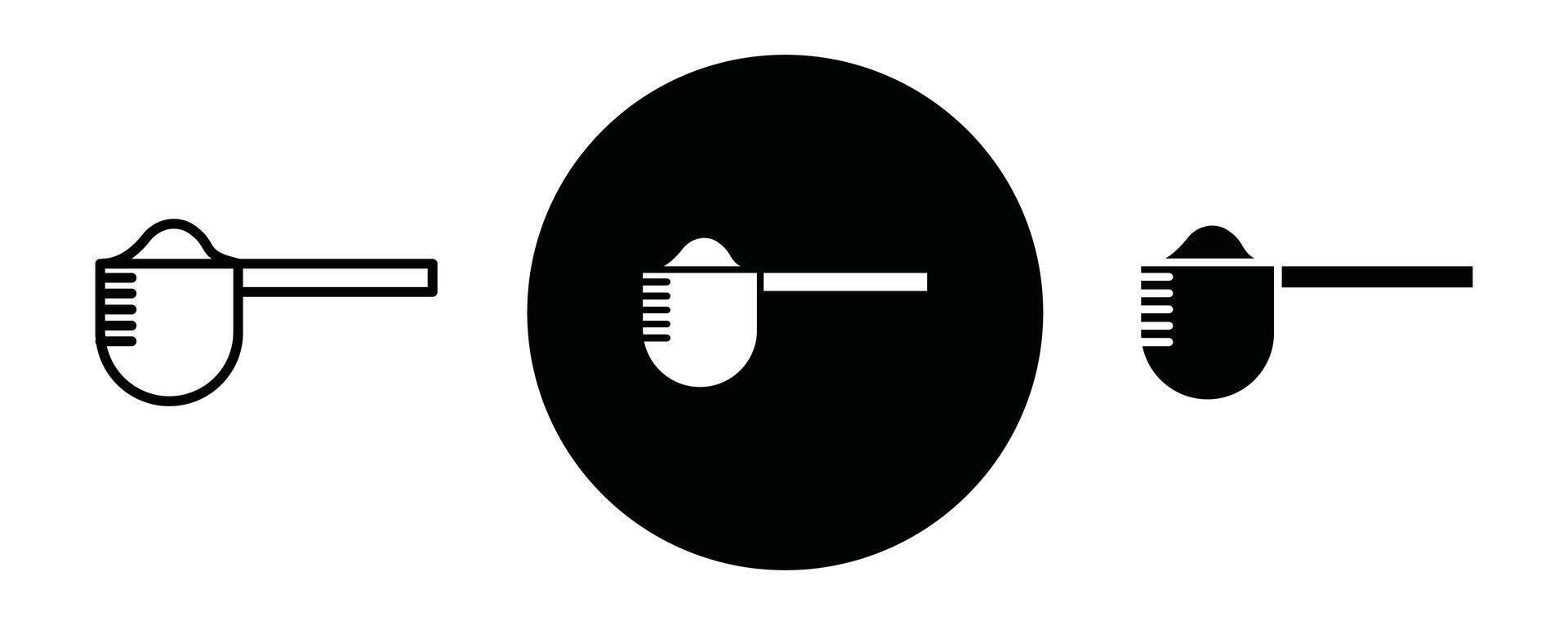 Scoop outline icon collection or set. Scoop Thin line art vector