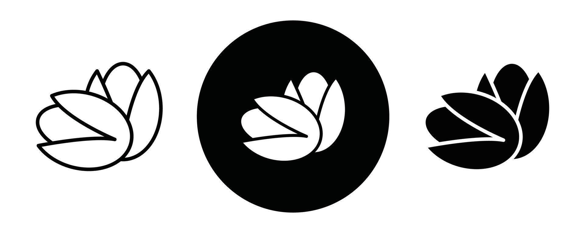 Pistachio outline icon collection or set. Pistachio Thin line art vector