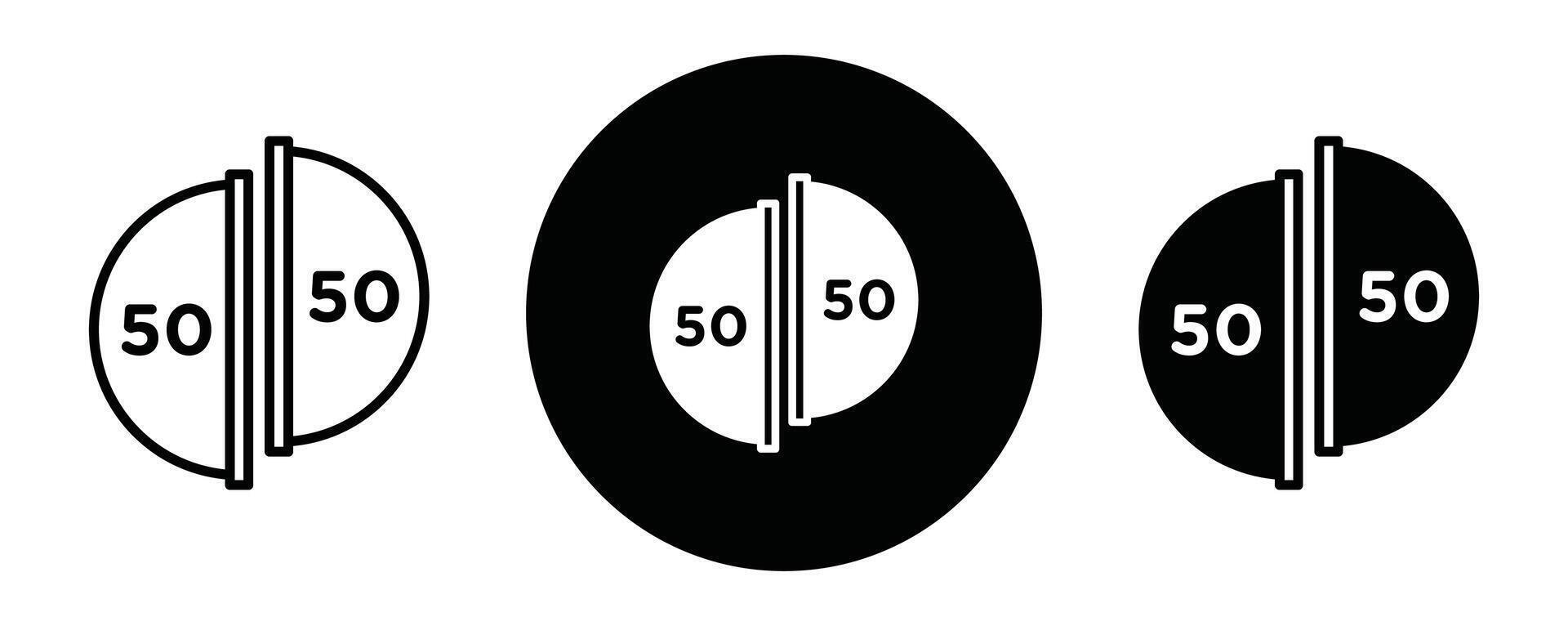 Ratio outline icon collection or set. Ratio Thin line art vector
