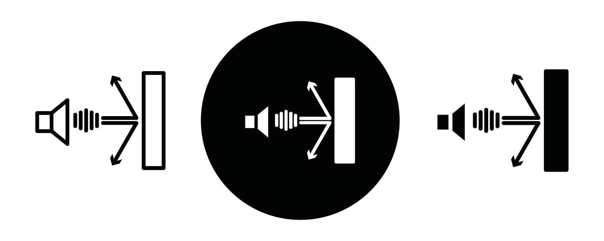 Soundproofing walls outline icon collection or set. Soundproofing walls Thin line art vector