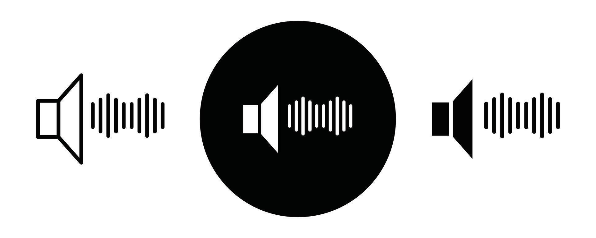 Sound effect outline icon collection or set. Sound effect Thin line art vector