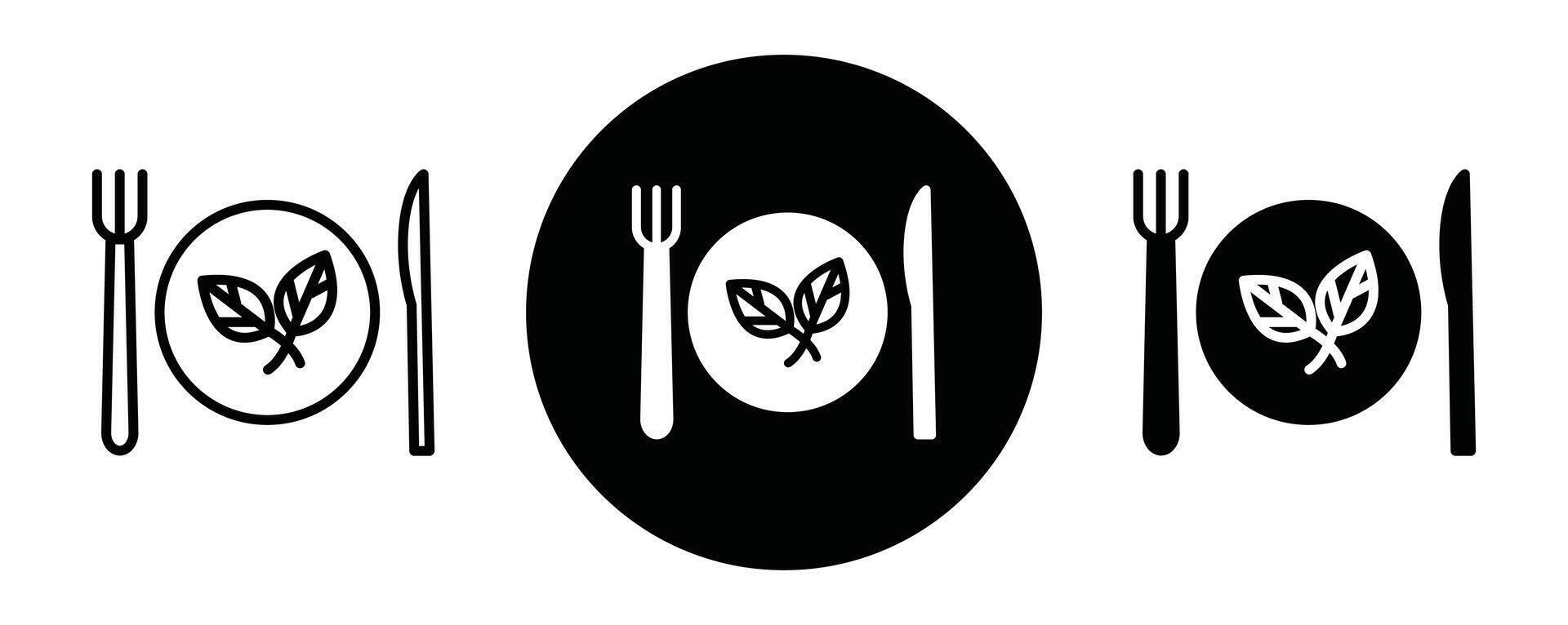 Vegetarian food outline icon collection or set. Vegetarian food Thin line art vector