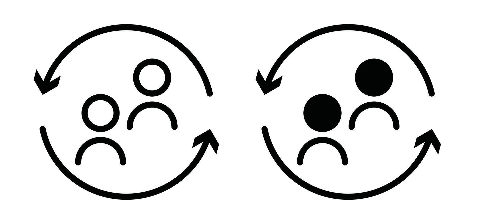 Turnover outline icon collection or set. Turnover Thin line art vector