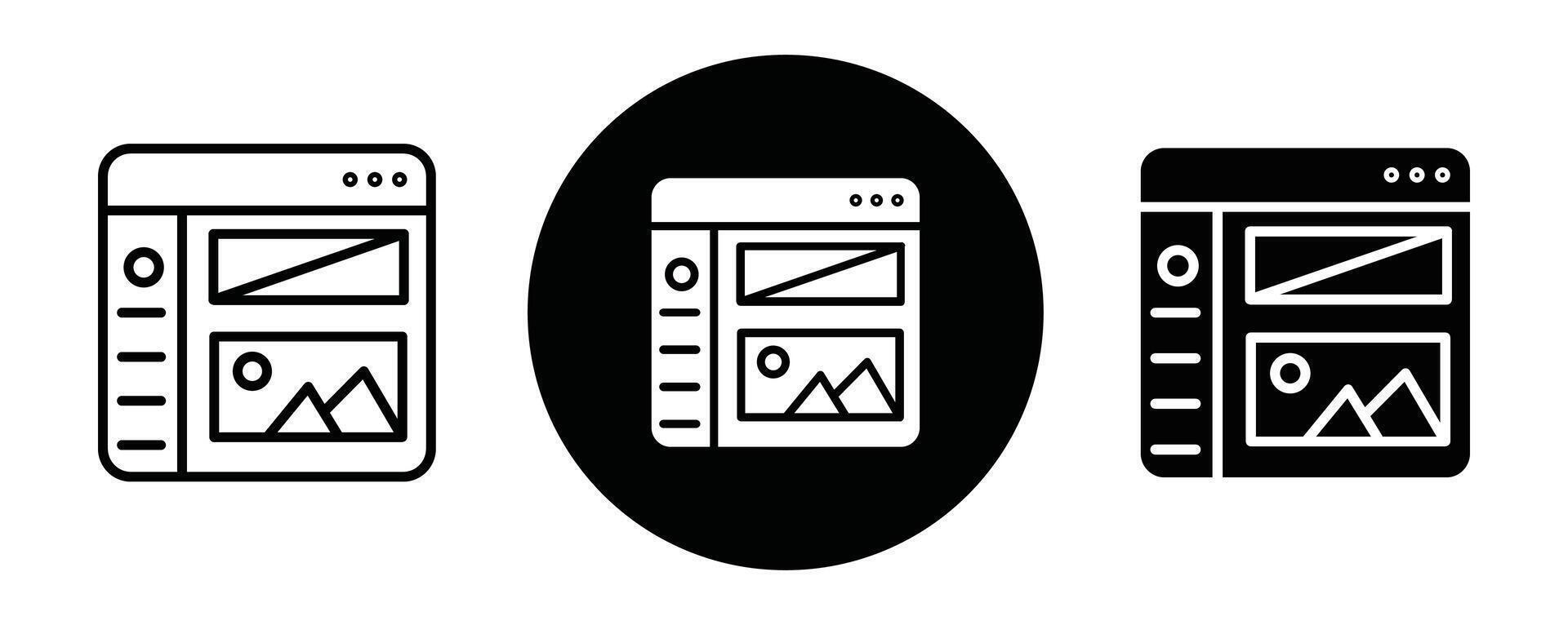Wireframe outline icon collection or set. Wireframe Thin line art vector