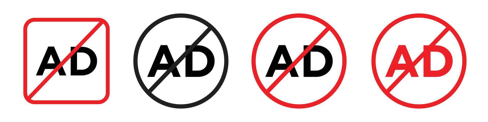 Advertising Filter Icon for Enhanced Ad-Free Internet Usage vector