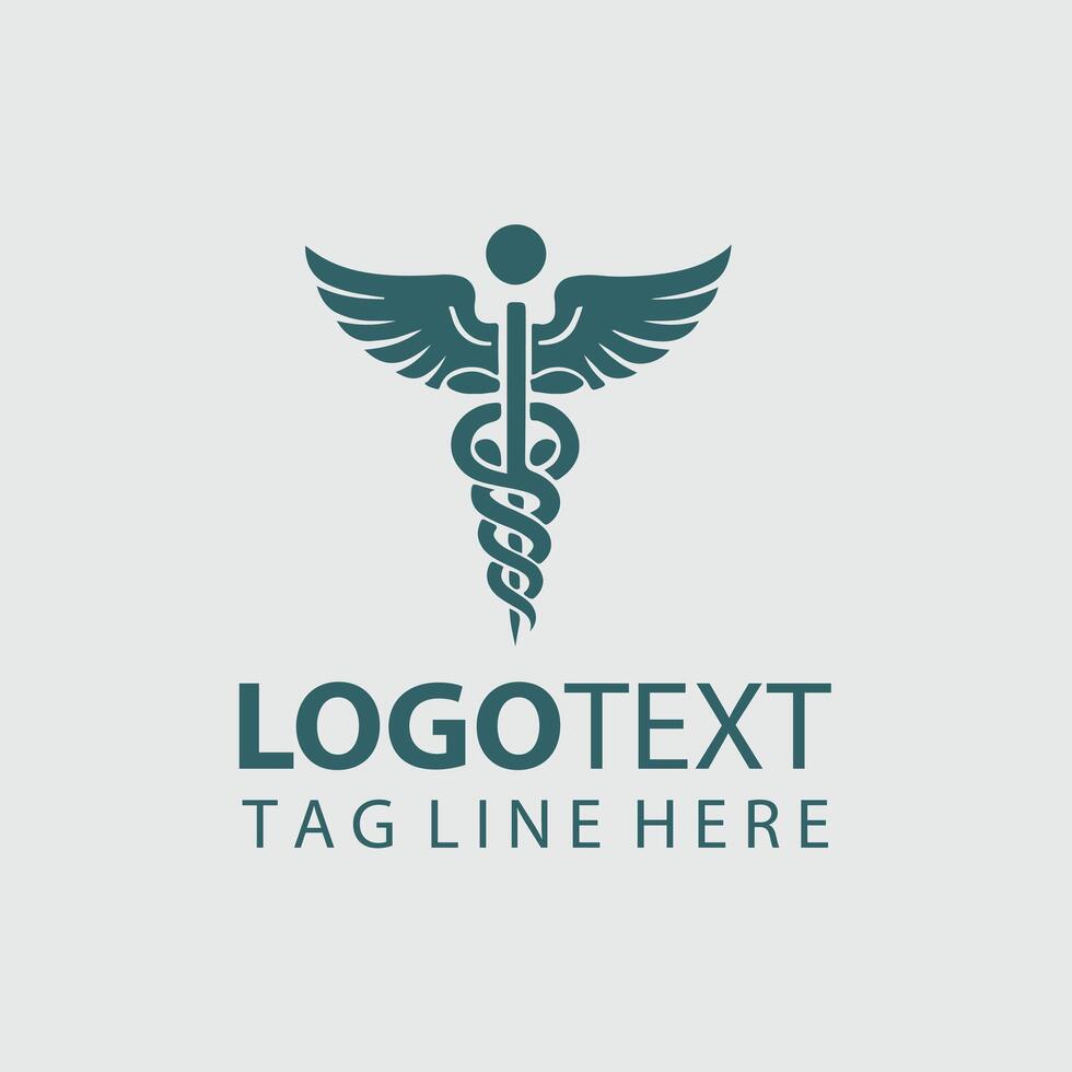 caduceus Logo Illustrations vector