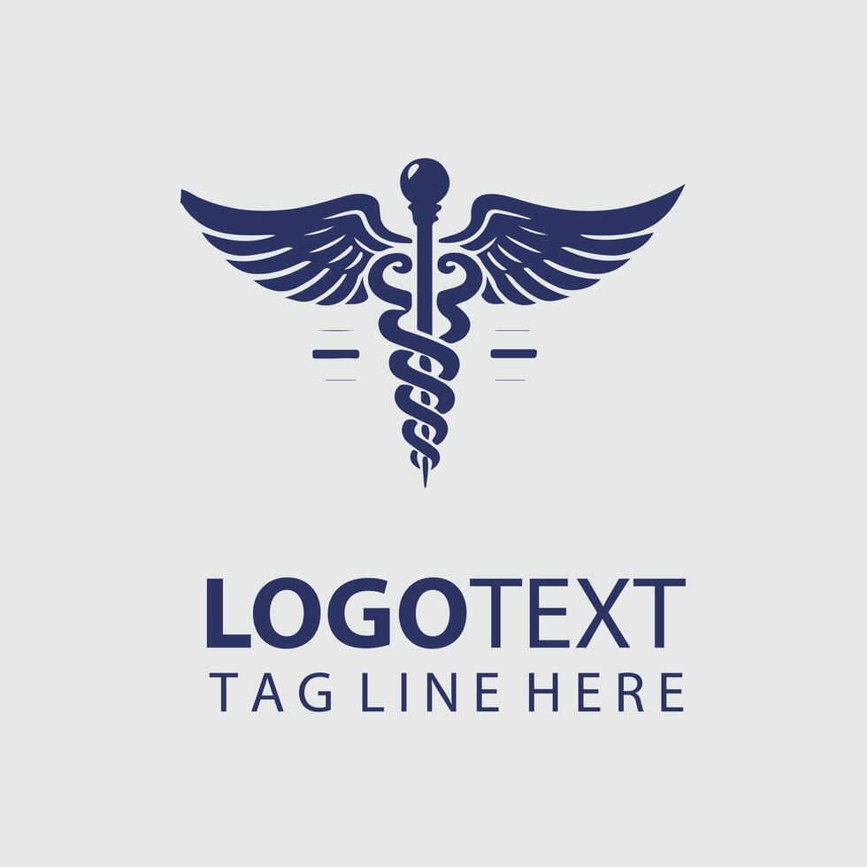 caduceus Logo Illustrations vector