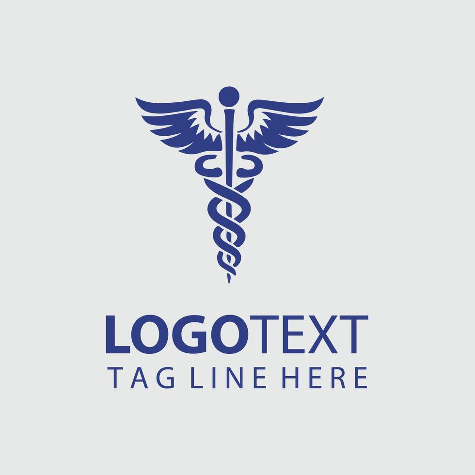 caduceus Logo Illustrations vector
