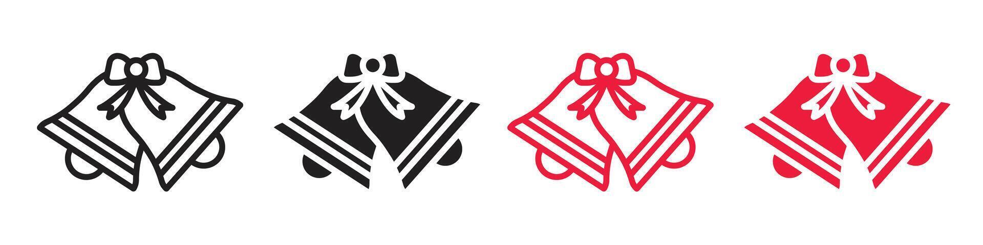 Smartphone Notification Bell Icons for Alerts and Alarms in Mobile Communication vector