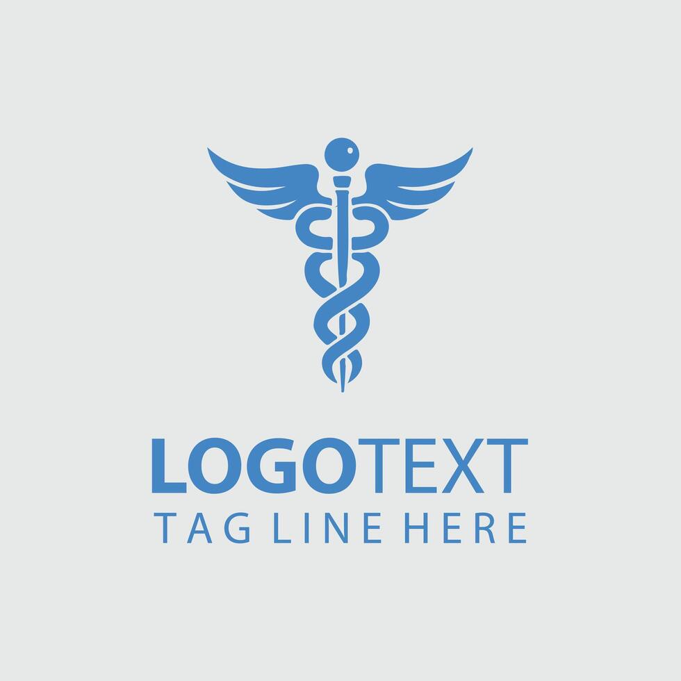 caduceus Logo Illustrations vector