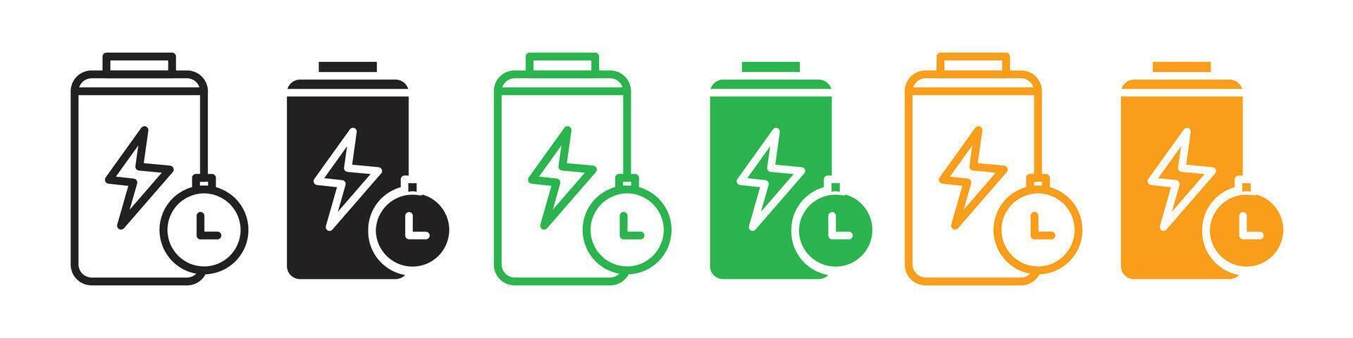 Fast Energy Recovery Icon for Quick Battery Charging Solutions vector