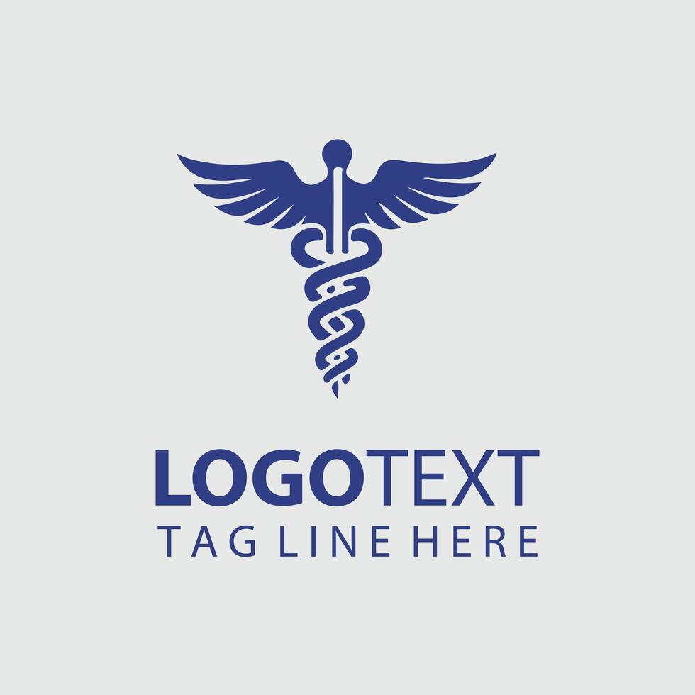 caduceus Logo Illustrations vector