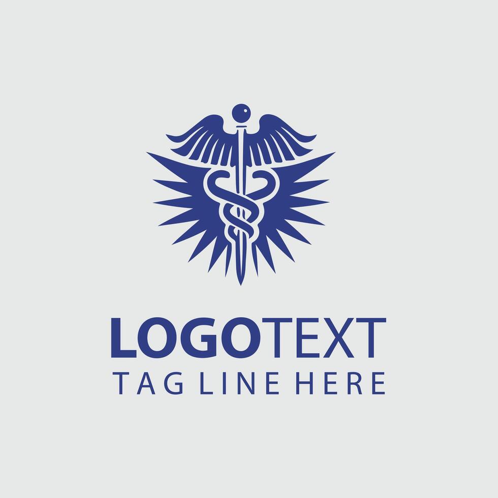 caduceus Logo Illustrations vector